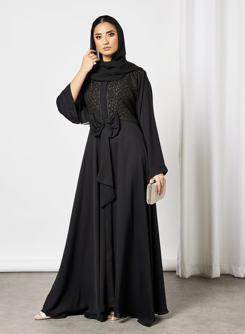 بوسني عباية بتصميم فستان أسود - Image 3