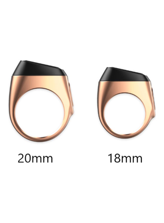 إيكيبلا خاتم ذكي من زكر 18 ملم وردي ذهبي - Image 5