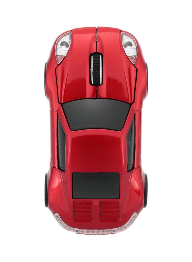 2.4GHz Wireless Racing Car Shaped Optical USB Mouse With 3D 3 Buttons 1000 DPI/CPI For Laptop/Desktop Red - Image 4