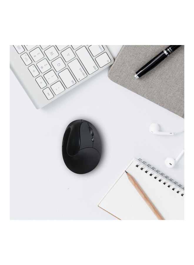 Optical Vertical Ergonomic Wireless Mouse Black - Image 4