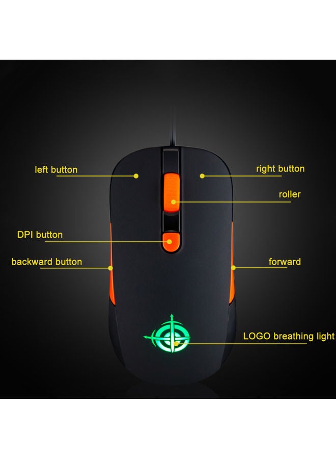 Adjustable Optical Gaming Mouse Multicolour  - Image 2