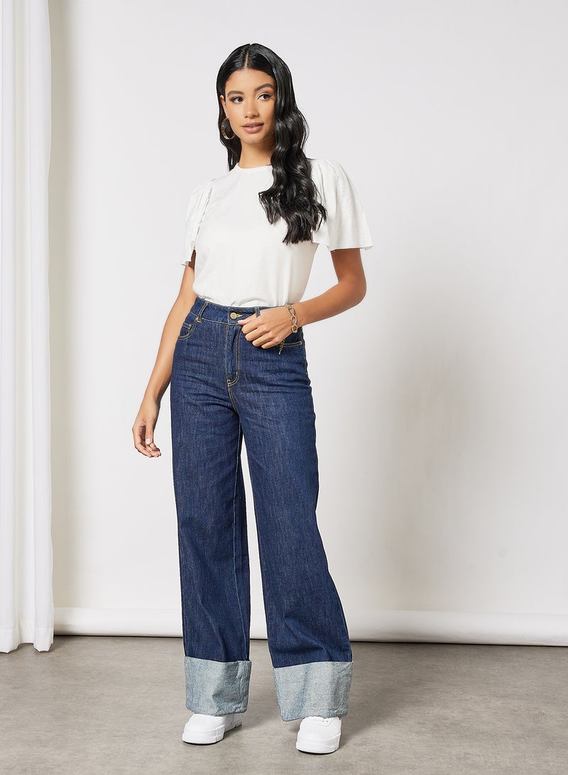 VERO MODA Flared Sleeve Top White  - Image 2