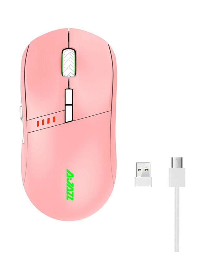 Ajazz 2.4G Wireless Type-C Wired Dual Mode Mouse Pink  - Image 1