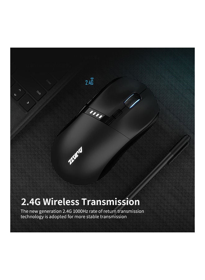 Ajazz 2.4G Wireless Type-C Wired Dual Mode Mouse Pink  - Image 3