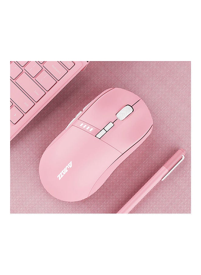 Ajazz 2.4G Wireless Type-C Wired Dual Mode Mouse Pink  - Image 4