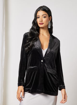 Velvet Straight Blazer Black - v1637656661/N49259163V_1