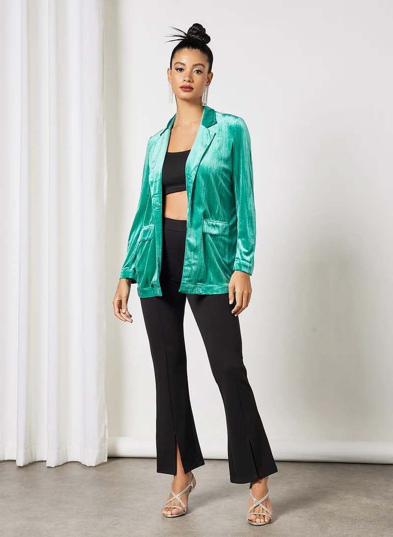 VERO MODA Velvet Straight Blazer