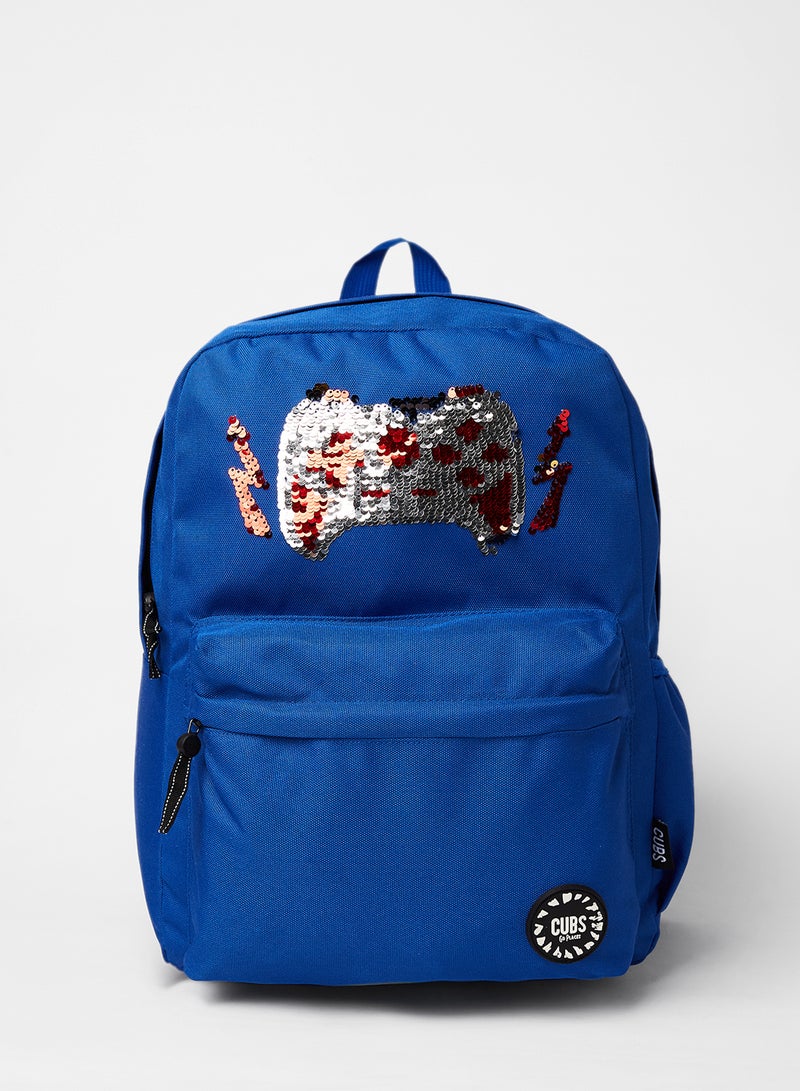 CUBS - Kids Steve Flip Sequin Backpack Blue - Image 1