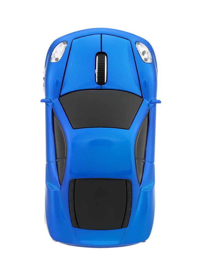2.4GHz Racing Car Shaped Wireless Optical USB Mouse With 3D 3 Buttons 1000 DPI/CPI For Laptop/Desktop Blue - Image 3