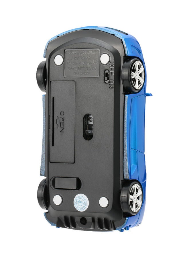 2.4GHz Racing Car Shaped Wireless Optical USB Mouse With 3D 3 Buttons 1000 DPI/CPI For Laptop/Desktop Blue - Image 5