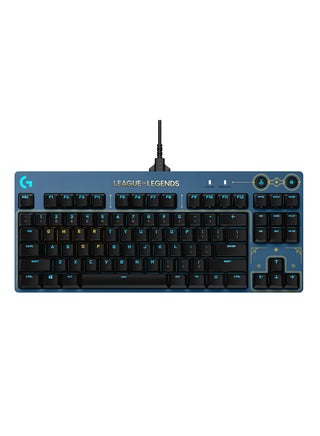 Logitech G PRO Mechanical Gaming Keyboard - Ultra-Portable Tenkeyless Design, Detachable USB Cable, LIGHTSYNC RGB Backlit Keys, Official League of Legends Edition - v1637658221/N52002364A_1