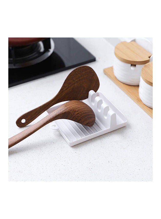 مسند أدوات المطبخ، مجموعة أدوات المطبخ، حامل أدوات المطبخ مع وسادة تنقيط لأدوات متعددة، تصميم معلق، خالي من البيسفينول ايه، آمن للطعام، مسند، حامل لأدوات المطبخ للملاعق أبيض - Image 2