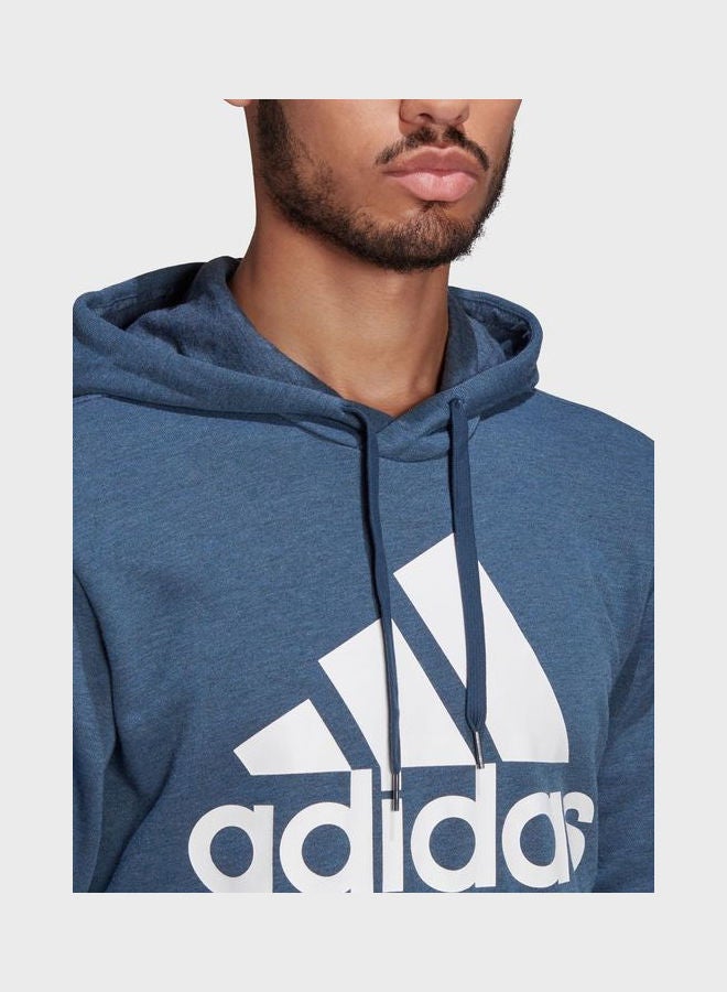 Adidas Big Logo Hoodie Blue - Image 3