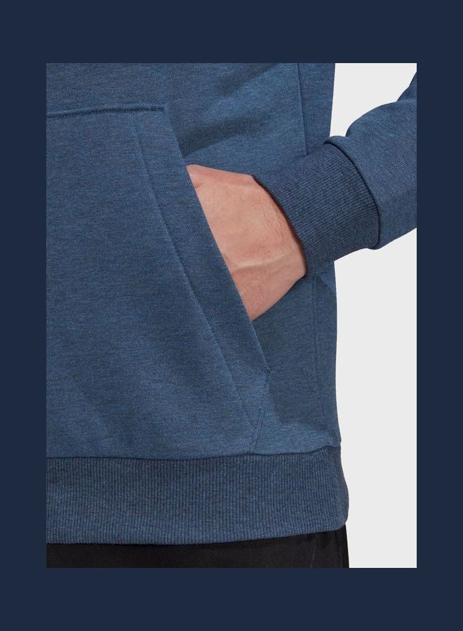 Adidas Big Logo Hoodie Blue - Image 4