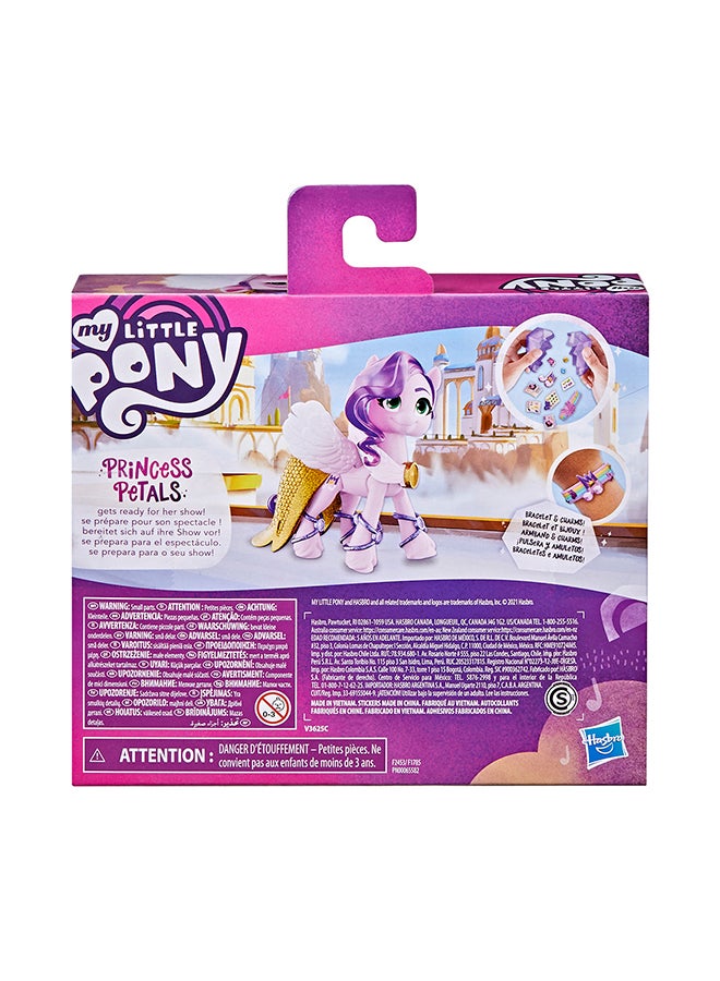 my little Pony - A New Generation And Nbsp Movie Crystal Adventure Princess Petals And Nbsp- 3-Inch Pony Toy, Surprise Accessories, Friendship Bracelet - Image 1