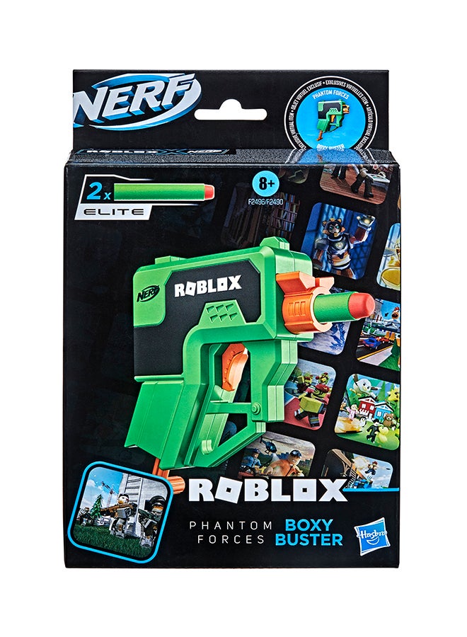 NERF - Roblox Mad CityPlasma Ray Dart Blaster, Pull-Down Priming Handle, 2 Elite Darts, Code To Unlock In-Game Virtual Item - Image 1