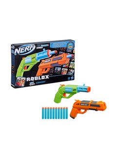 Nerf Roblox JailbreakArmory, Includes 2 Hammer-Action Blasters, 10 Elite Darts, Code To Unlock In-Game Virtual Item