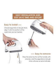 سجريني مضرب يدوي كهربائي مع خطافين 600 W CSR34654 أبيض  - Image 4