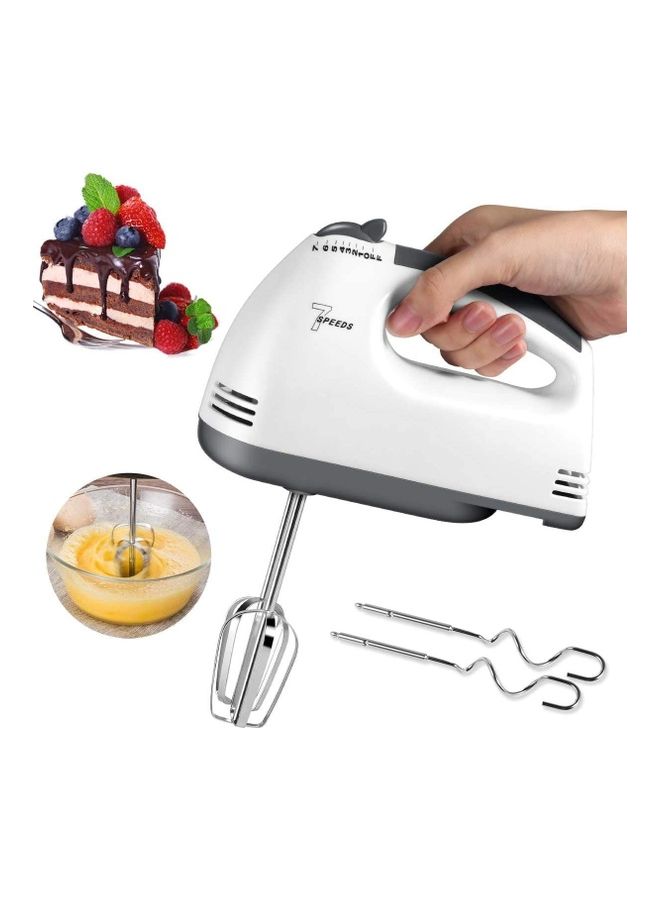 SAGREENY Electric Hand Mixer Beater With Two Beaters 600 W CSR34654 White  - Image 1