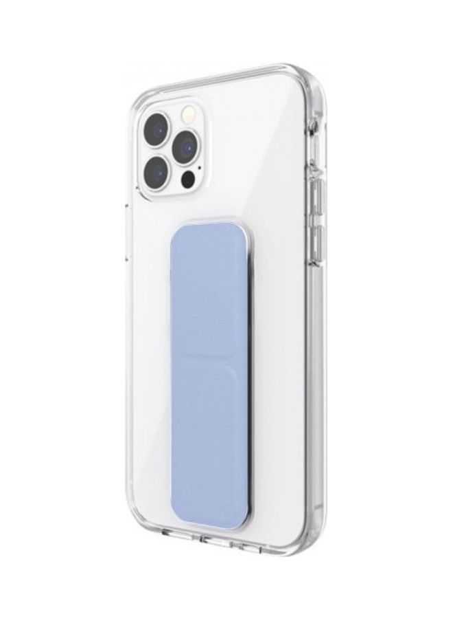 MARGOUN Protective Hand Grip Finger Strap Stand Case Cover for iphone 13 Pro Light Blue/Clear - Image 3