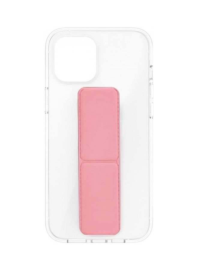 MARGOUN Protective Hand Grip Finger Strap Stand Case Cover for iphone 13 Pro Pink/Clear - Image 2