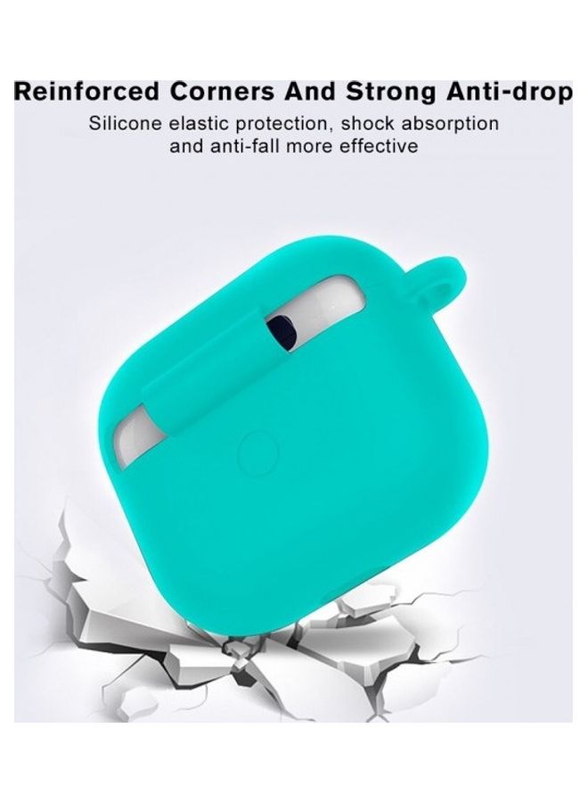 MARGOUN Protective Shockproof Silicone Case Cover for Apple AirPods 3 Aqua - Image 2
