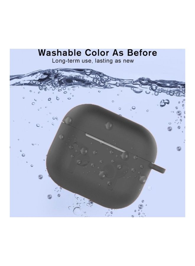 MARGOUN - Protective Shockproof Silicone Case Cover for Apple AirPods 3 3rd Generation Grey - Image 1