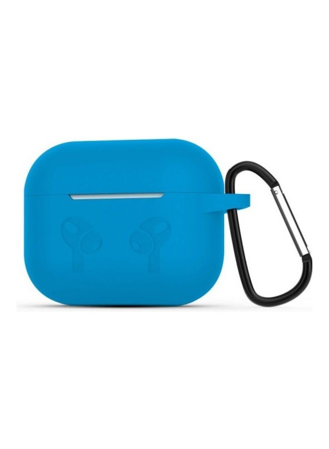 MARGOUN - Protective Shockproof Silicone Case Cover for Apple AirPods 3 3rd Generation Light Blue - Image 1
