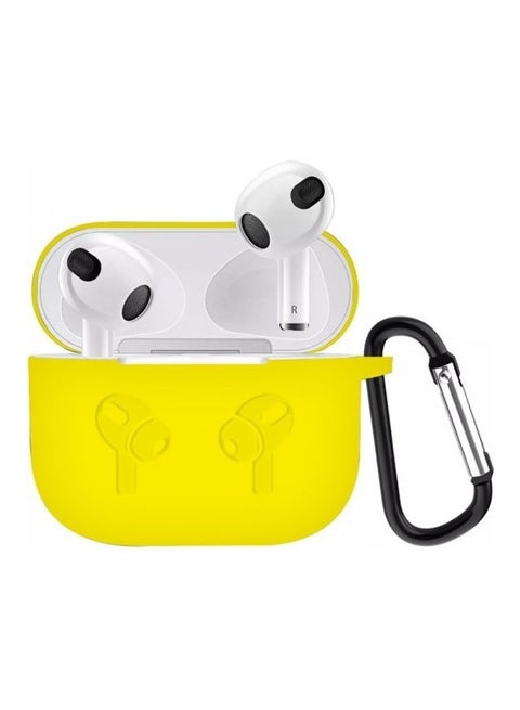 Protective Shockproof Silicone Case Cover for Apple AirPods 3 3rd Generation Yellow