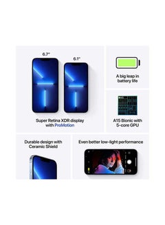 Apple iPhone 13 Pro Max 128GB Sierra Blue 5G With FaceTime - UAE Version  - Image 5