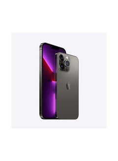 أبل آيفون 13 برو ماكس بذاكرة تخزين داخلية 128 جيجابايت يدعم تقنية 5G مع تطبيق فيس تايم - إصدار الإمارات العربية المتحدة - بلون رصاصي داكن  - Image 3