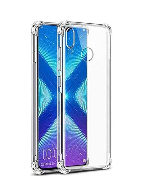 غطاء حماية من مادة TPU الكريستالية لهاتف Huawei Honor 8X مع ظهر مقوى مضاد للخدش بأربع زوايا لهاتف Honor 8X