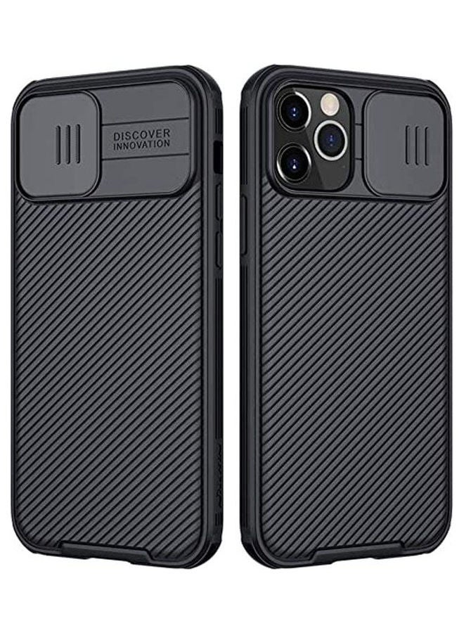 Nillkin For Iphone 12 Pro - Iphone 12 Camshield Pro Shockproof Frame Tpu Hard Pc From Back Cover Black