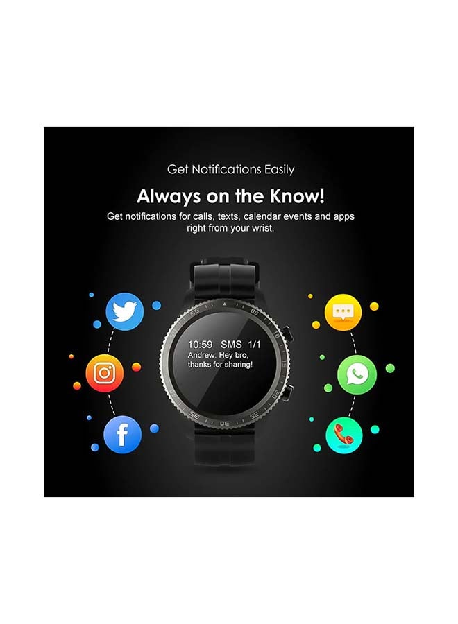 Oraimo Tempo W3 Smart Watchwith 1.28-inch HD Full Touchscreen, Up to 20 Days & IP68 Waterproof Black  - Image 4