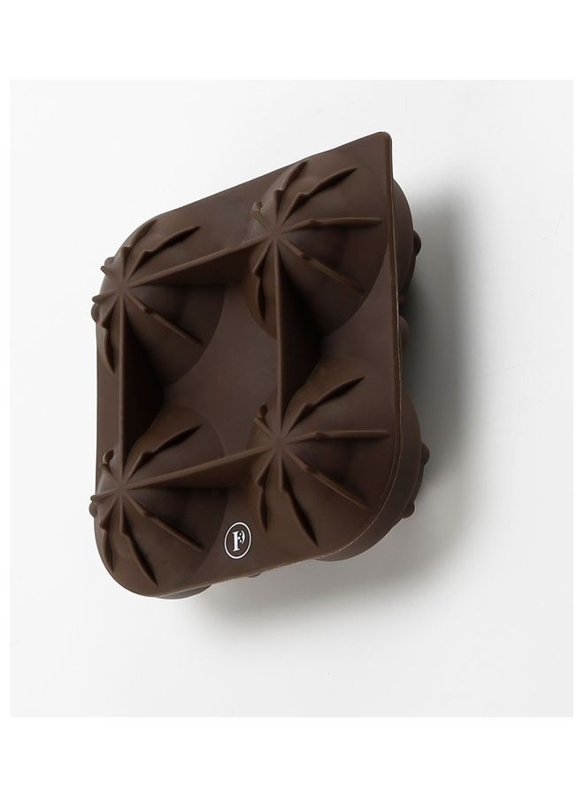 Penguen 4 Cavity Ice Ball Maker Brown 12x12x5cm - Image 3