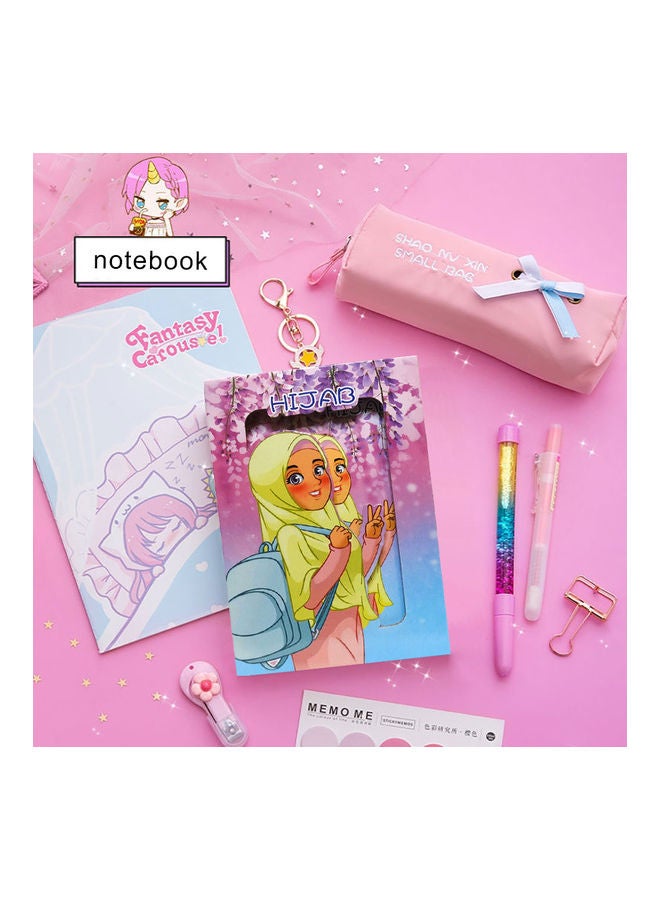 Sharpdo A5 Hard Box Lock Book Muslim Girl Multicolour 4 - Image 2