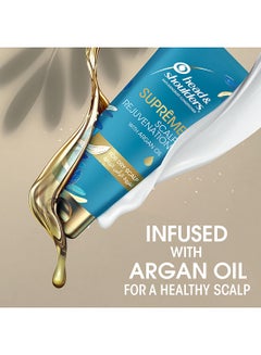 Head & Shoulders Supreme Scalp and Hair Conditioner with Argan Oil Blue-Gold 200ml  - Image 2