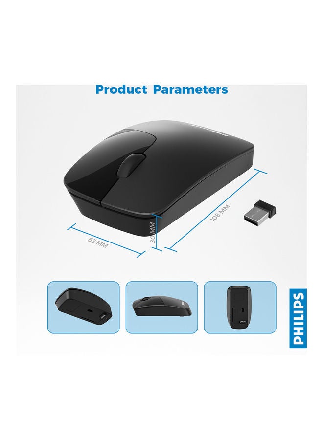 Philips - M402 Anywhere Wireless Portability Mouse Black - Image 1