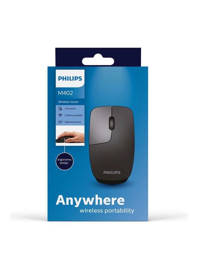 Philips - M402 Anywhere Wireless Portability Mouse Black - Image 1