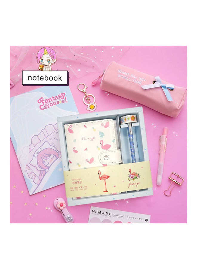 Sharpdo A5 PU Flamingo Handbook Gift Box Set Multicolour - Image 2