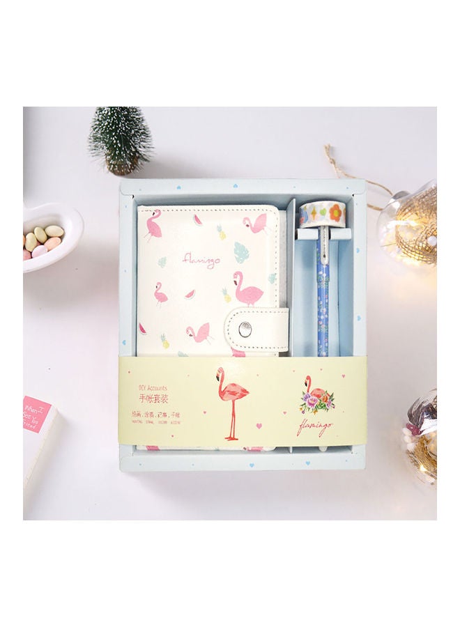 Sharpdo A5 PU Flamingo Handbook Gift Box Set Multicolour - Image 3