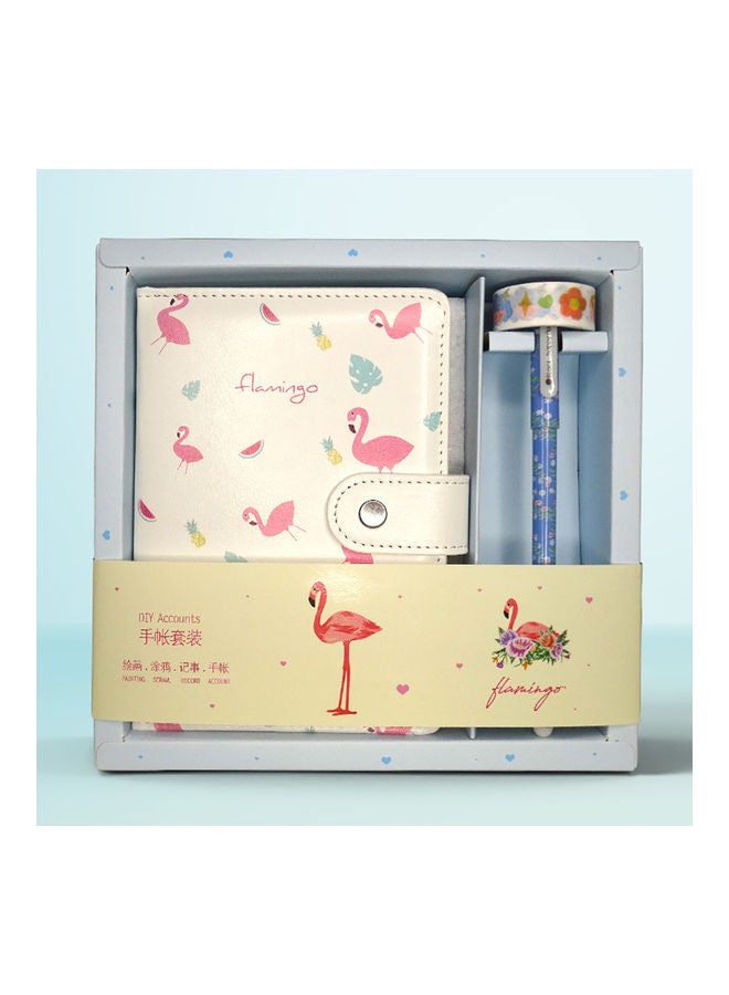 Sharpdo A5 PU Flamingo Handbook Gift Box Set Multicolour - Image 4