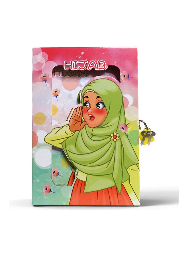 Sharpdo A5 Hard Box Lock Book Muslim Girl Multicolour 1 - Image 1