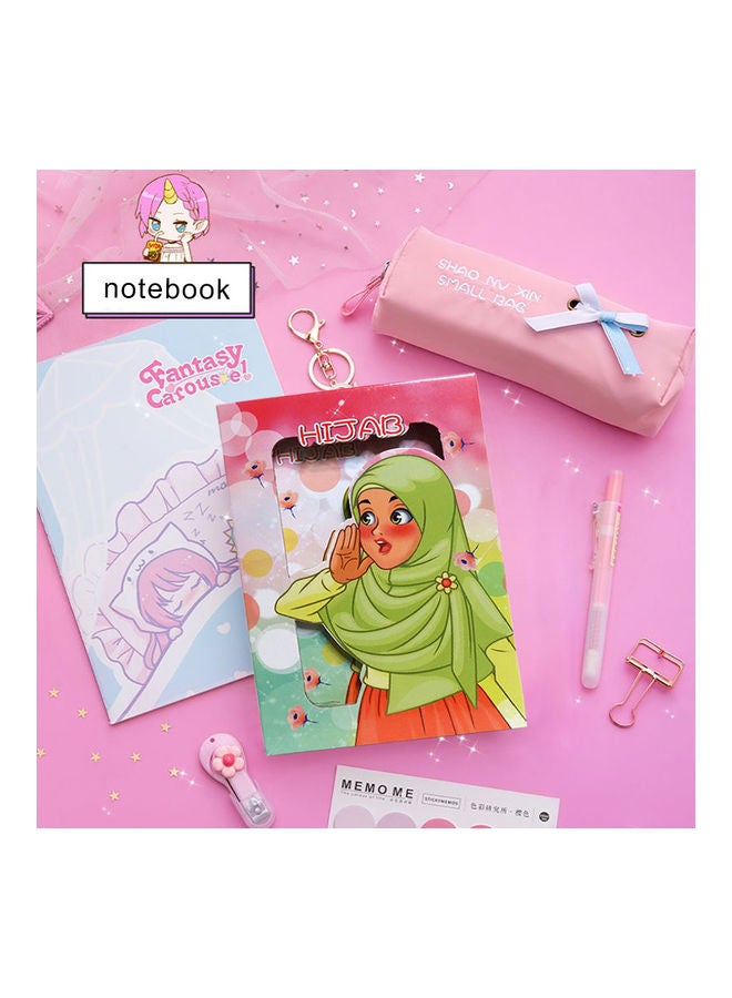 Sharpdo A5 Hard Box Lock Book Muslim Girl Multicolour 1 - Image 2