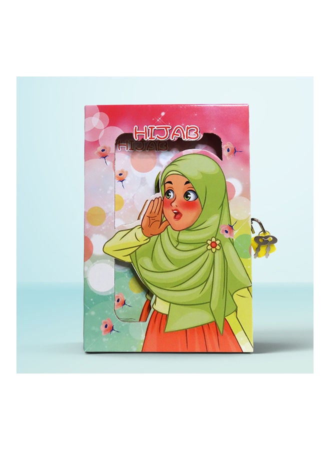 Sharpdo A5 Hard Box Lock Book Muslim Girl Multicolour 1 - Image 5