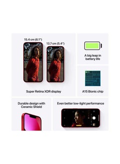 Apple iPhone 13 512GB (Product) Red 5G With FaceTime - UAE Version  - Image 5