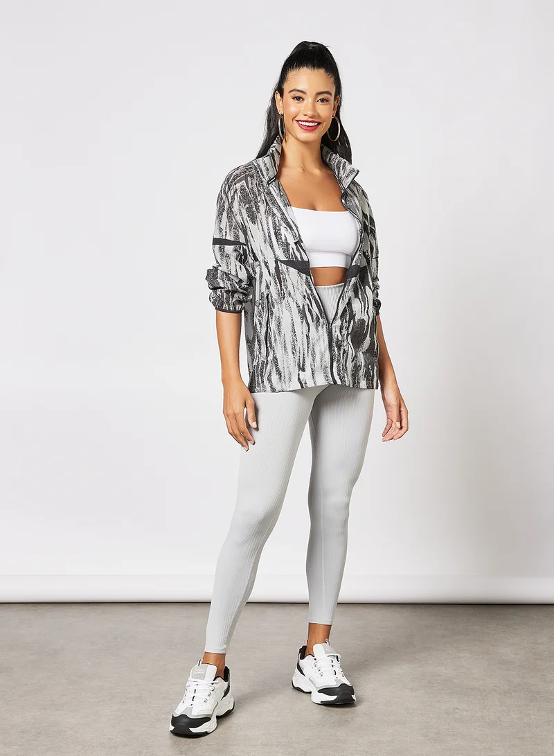 MANGO Seamless Leggings Grey