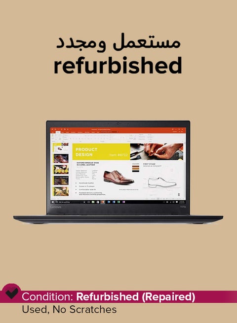 Refurbished - Thinkpad T470 Laptop With 14-Inch Display,Intel Core i5 Processor/7th Gen/8GB RAM/256GB SSD/Intel UHD Graphics 620 English Black