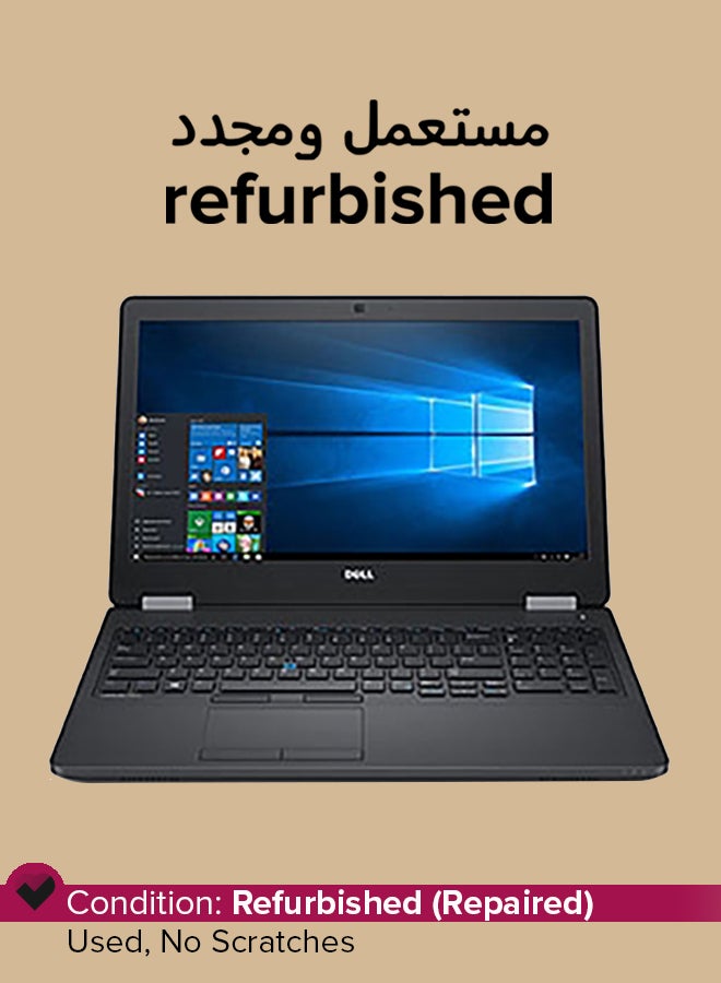 DELL Refurbished - Lattidue E5570 (2018) Laptop With 15.6-Inch Display,Intel Core i7 Processor/6th Gen/8GB RAM/256GB SSD/Intel UHD Graphics 620 English Black English Black - Image 1