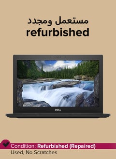 Refurbished - Lattidue E7290 (2020) Laptop With 12.5-Inch Display,Intel Core i7 Processor/8th Gen/8GB RAM/256GB SSD/Intel UHD Graphics 620 English Black English Black